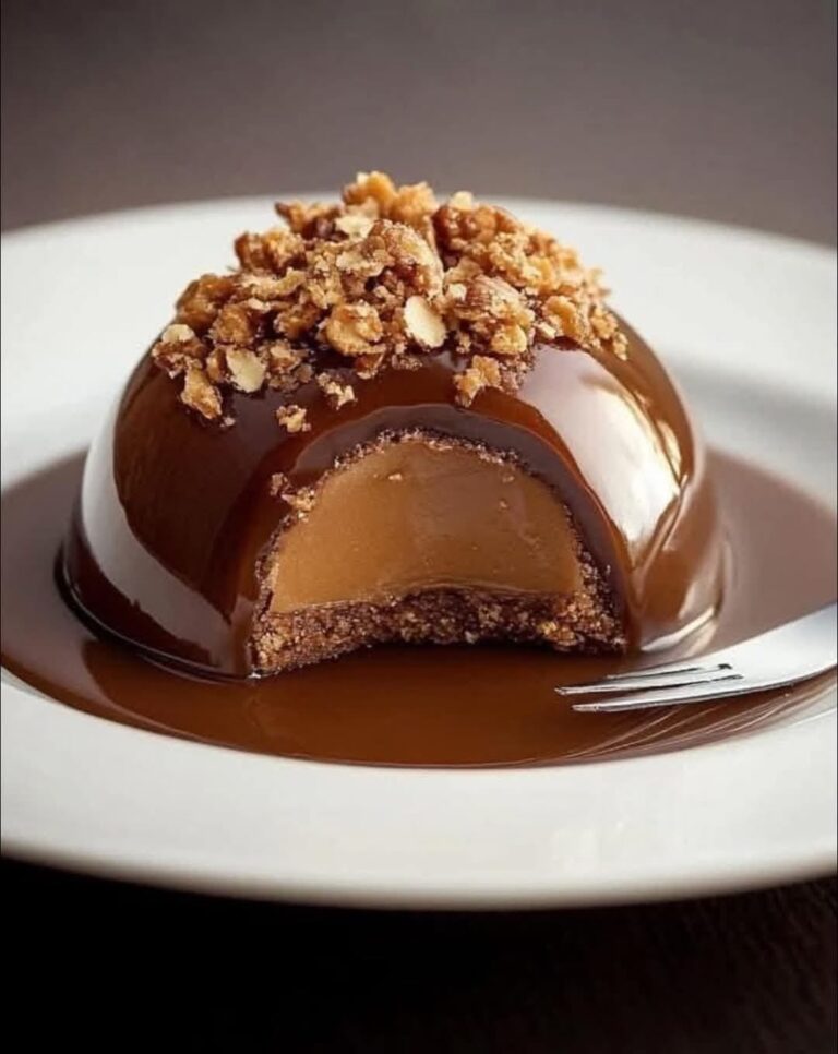 Cupola di cioccolato e pralina