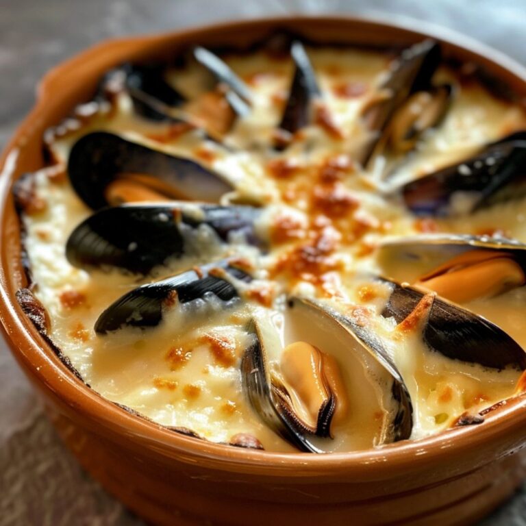 Cassolette di Cozze Gratinate con Panna e Comté