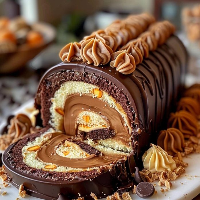 Torta Reese’s Peanut Butter Cup Roll