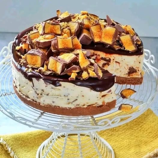 Cheesecake al cioccolato e croccante
