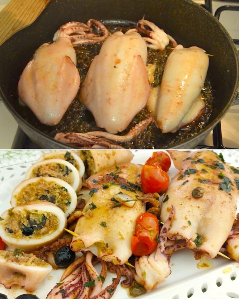 Calamari ripieni alla mediterranea