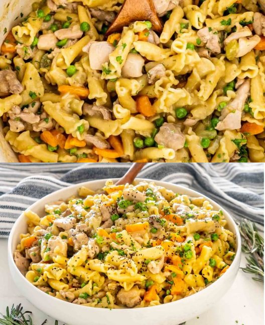 Pasta cremosa al pollo in pentola unica