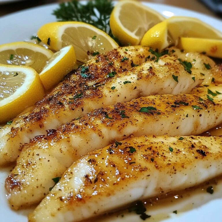 Filetto di pesce al burro e limone