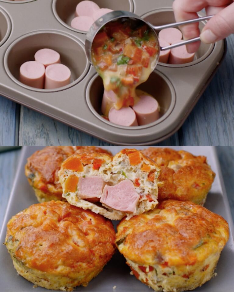 Muffin uova e salsiccia: gustosi da servire come antipasto!