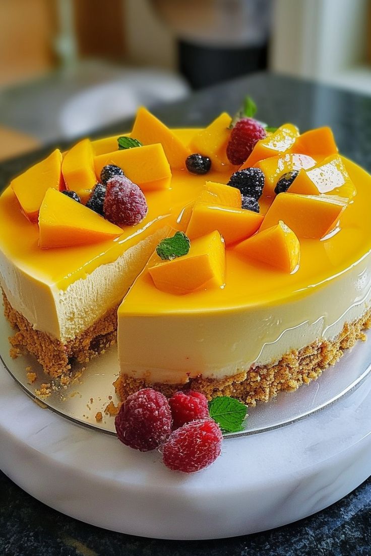 Cheesecake al mango Tango