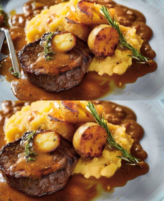 Ricetta di Manzo Tritato su Purè di Patate