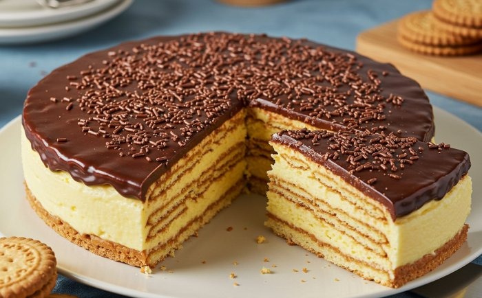Biscotti, Flan e Torta Al Cioccolato