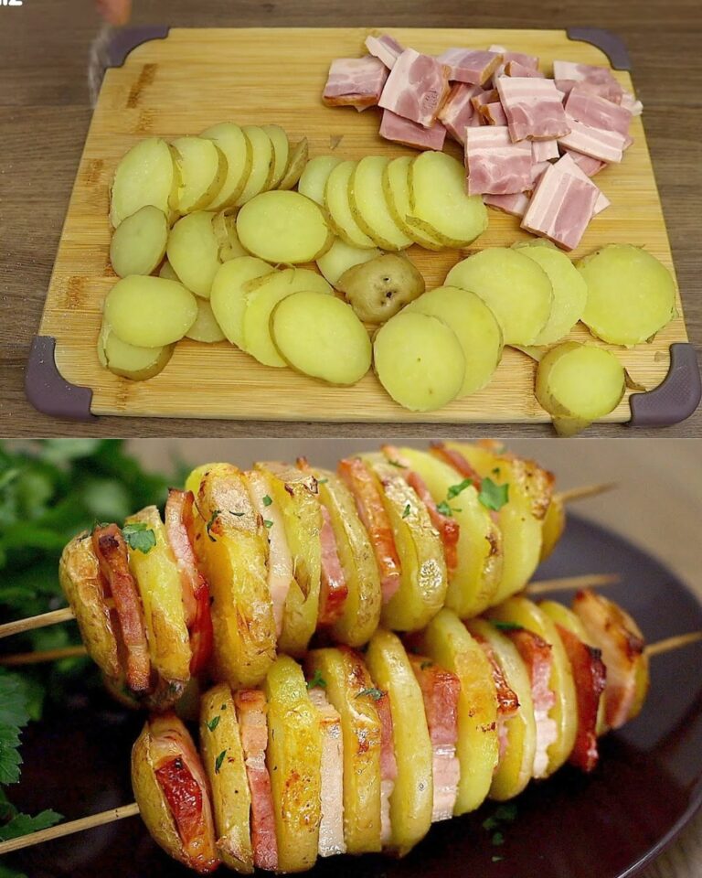 Spiedini di patate e pancetta