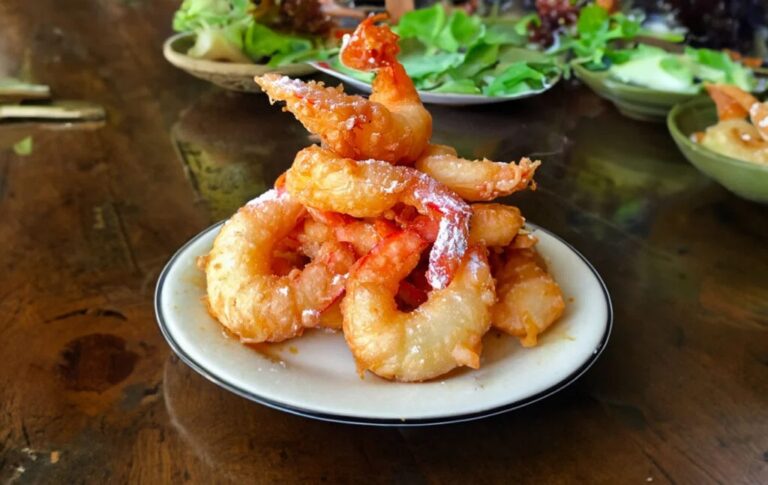 Frittelle di gamberi croccanti