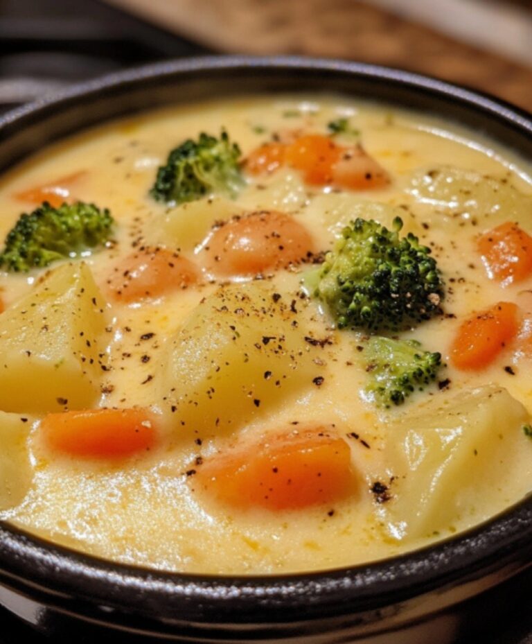 Zuppa di formaggio e broccoli a cottura lenta: