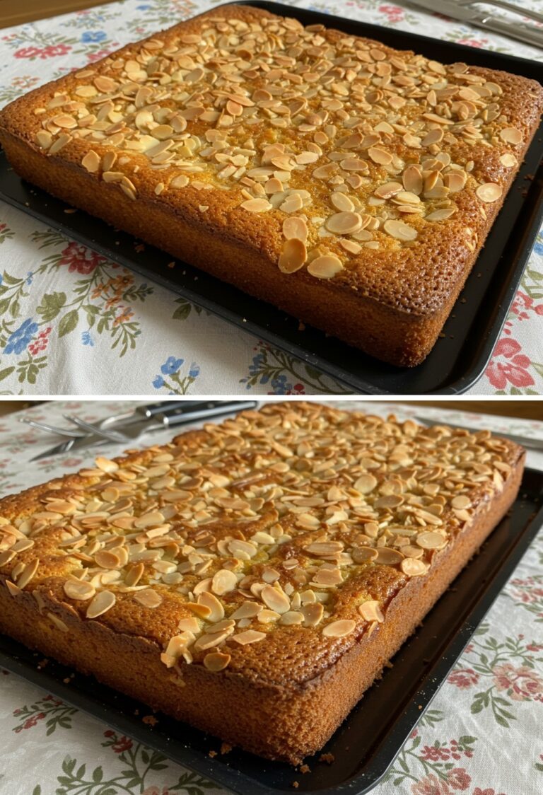 Torta di mandorle soffice e croccante