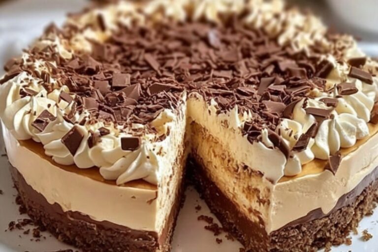 Torta al Mascarpone e Nutella con Base di Biscotti