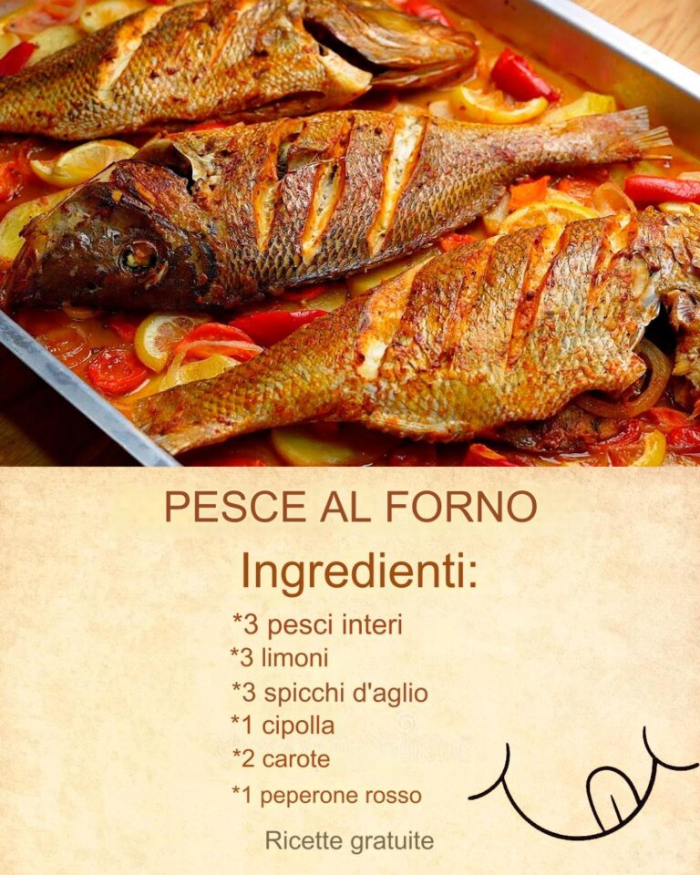 PESCE AL FORNO CON VERDURE