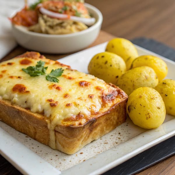 Panino tostato con prosciutto e formaggio