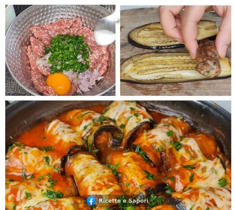 Involtini di melanzane ripieni