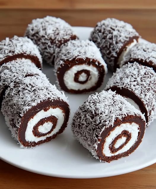 Rotolini al Cioccolato e Cocco: Un Dessert Senza Cottura