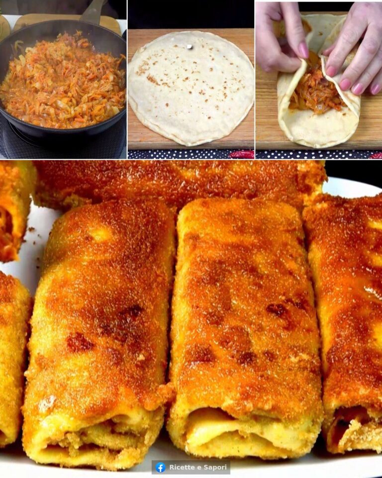 Involtini di frittelle fritte con verdure: una ricetta molto sfiziosa e gustosa da provare