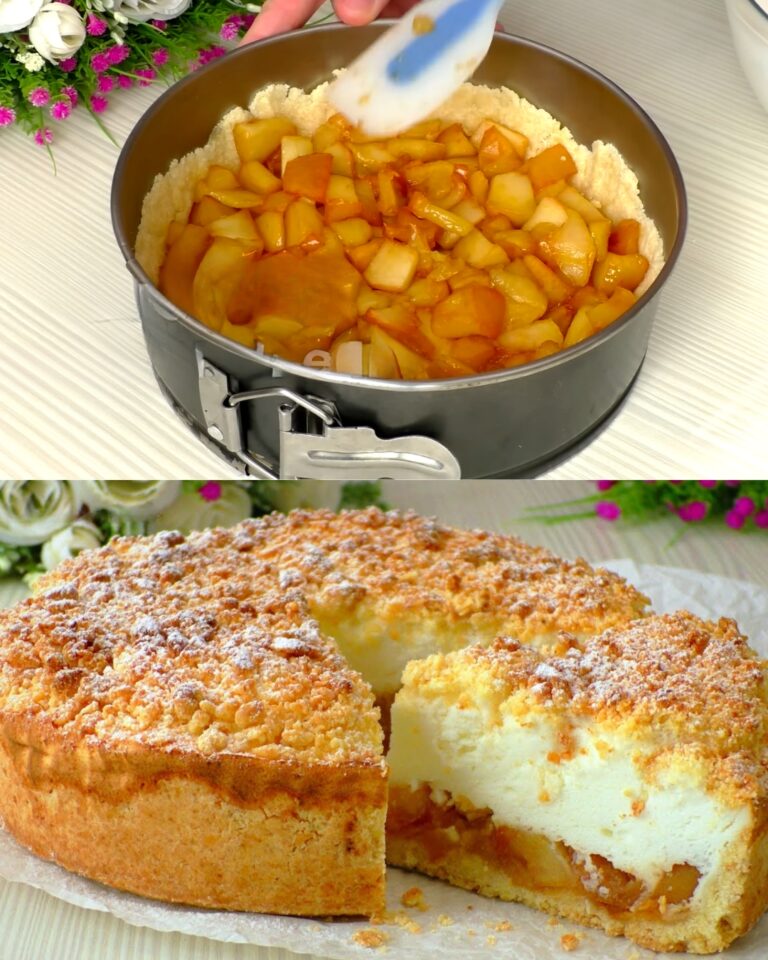 Torta di mele con crema soufflé