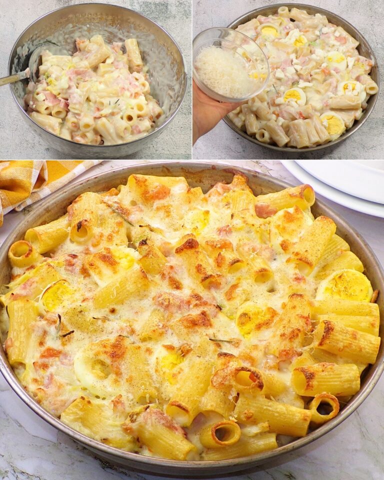 Pasta al forno bianca: la ricetta del primo piatto ricco e goloso