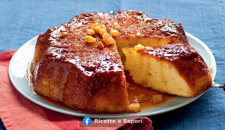 Torta di semolino al rum e uvetta