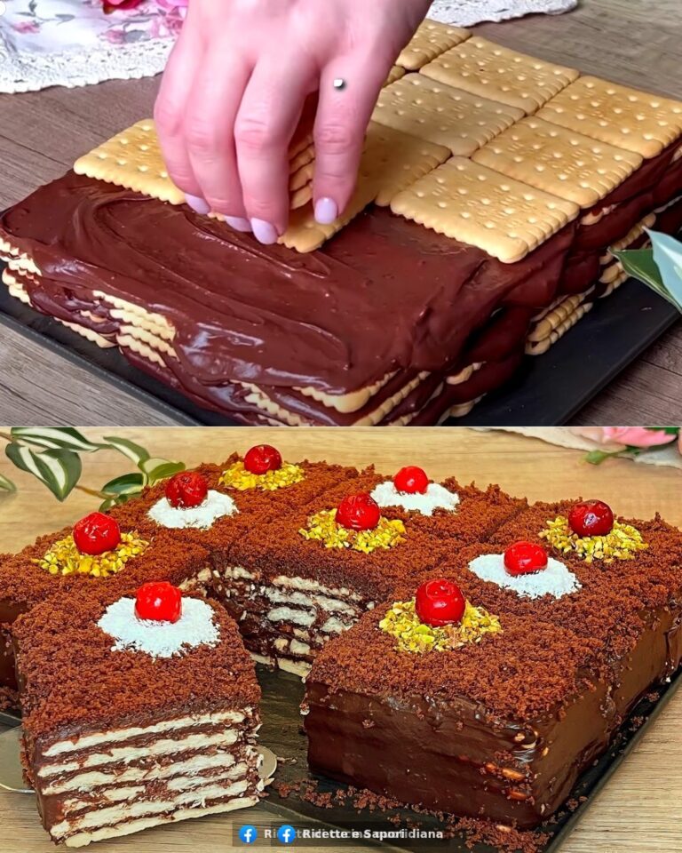 Torta biscotto al cioccolato: la ricetta per un dolce goloso senza cottura