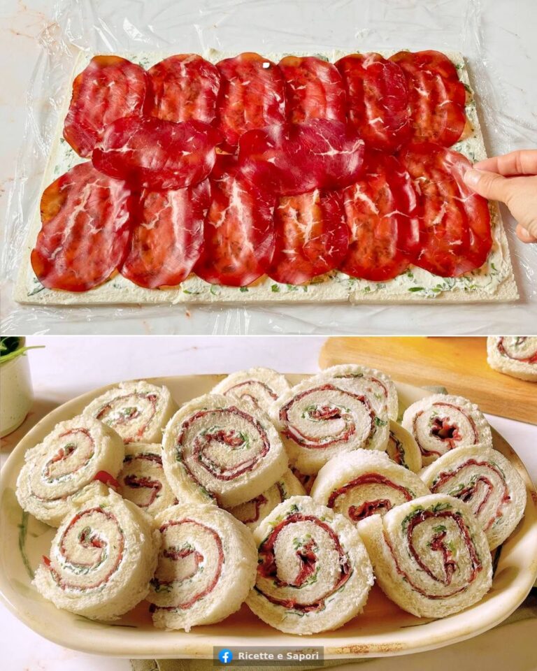 Farcisci il pane per tramezzini in questo modo Avrai delle girelle fresche e saporite pronte in un attimo: