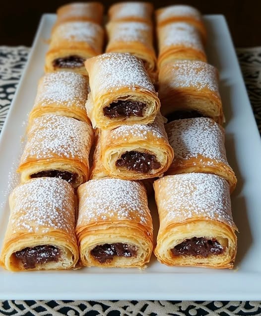Rotolini di Pasta Sfoglia al Cioccolato: Un Dolce Irresistibile che Conquista Tutti