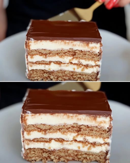 Torta Fredda di Biscotti al Cioccolato