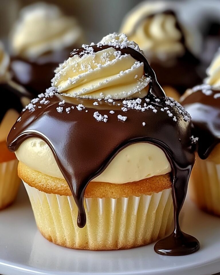 Cupcake Boston Cream Pie