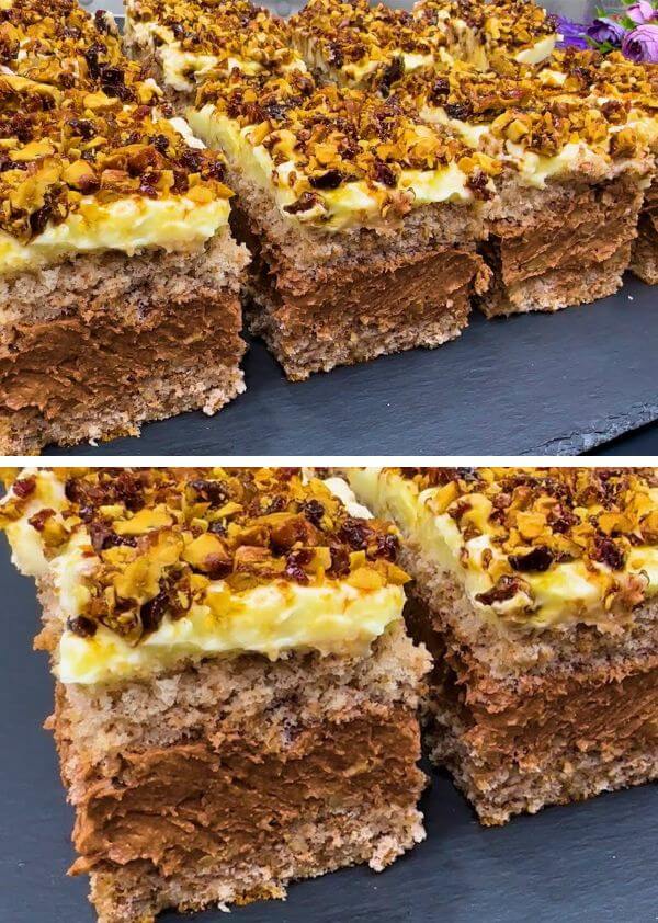 Una Torta alle Noci Succosa che si Scioglie in Bocca!