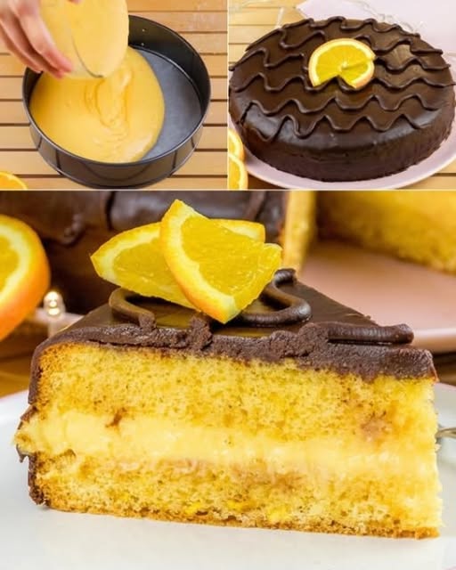 torta di arancia e cioccolato