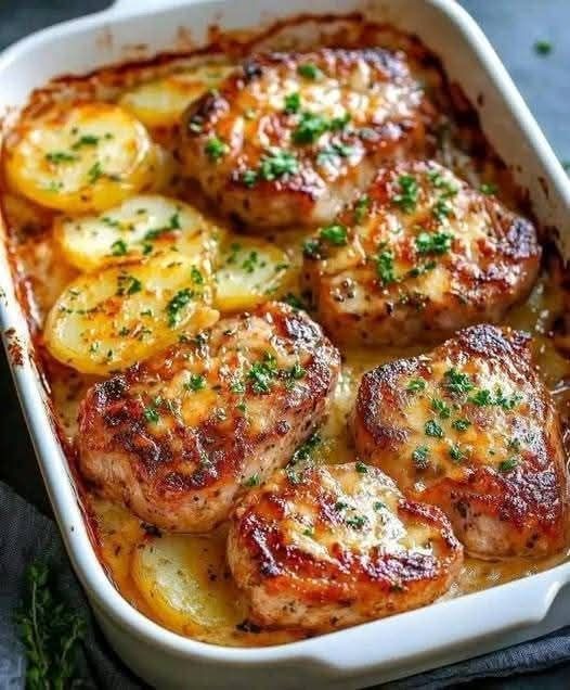 Costolette di maiale al forno al parmigiano