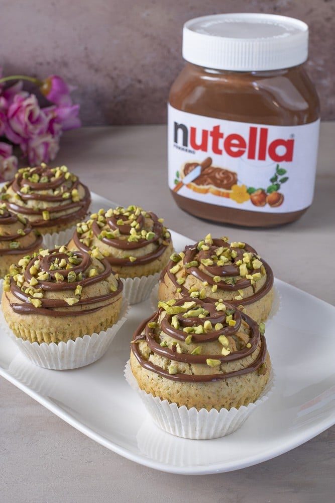 Muffin al pistacchio con Nutella