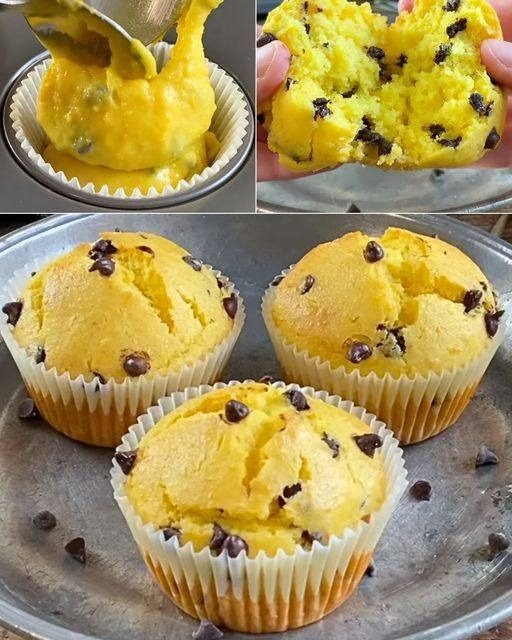 Muffin all’arancia e gocce di cioccolato: la ricetta facile e profumata
