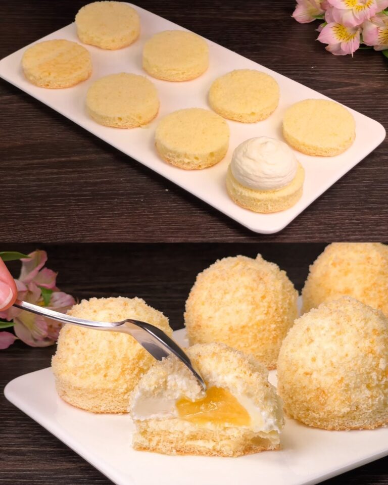 Muffin al limone con ripieno di formaggio cremoso