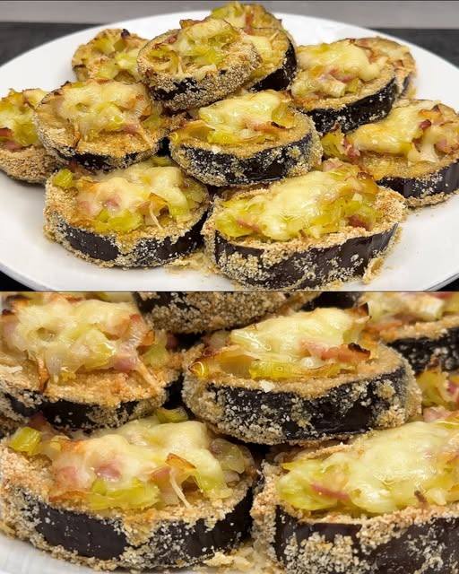 Melanzane Al Forno Croccanti Con Porro