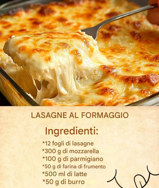LASAGNE AL FORMAGGIO