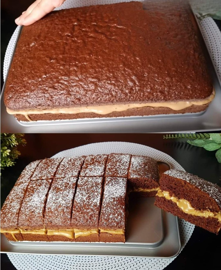 Torta al caffè e cioccolato con ripieno di crema al loto