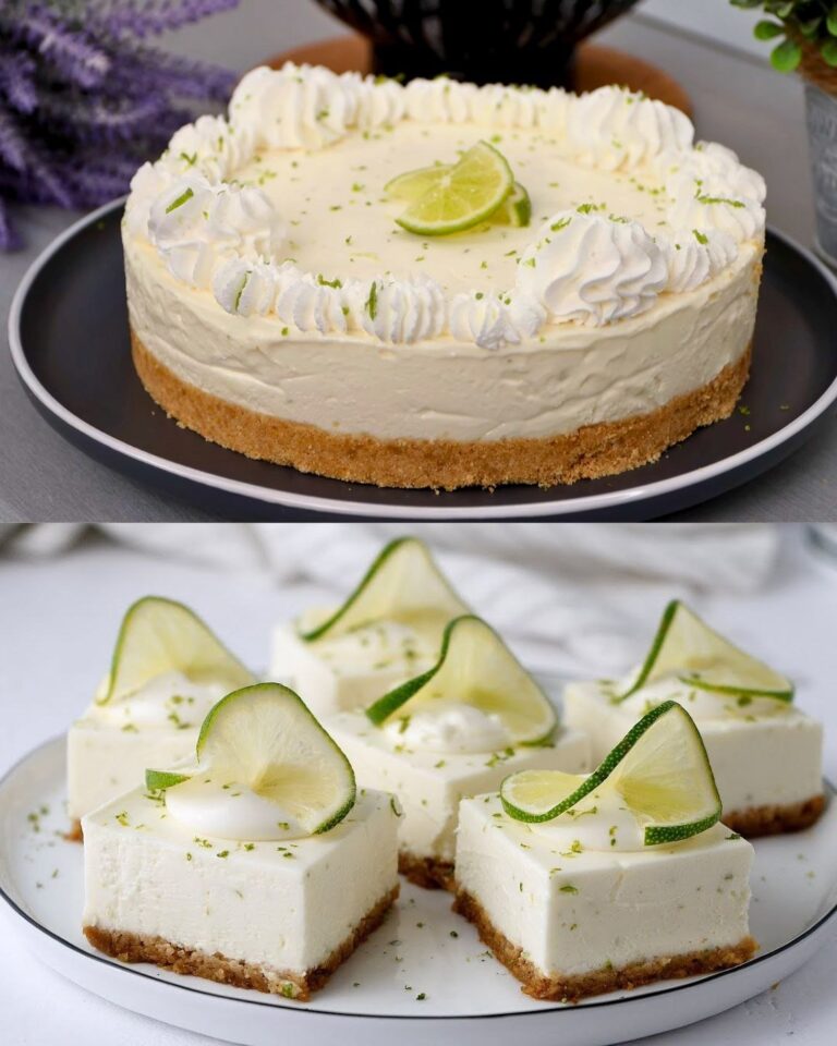 Barrette di Cheesecake al Lime Senza Cottura