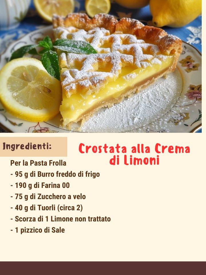 CROSTATA ALLA CREMA DI LIMONI