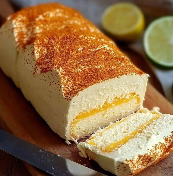 Mousse all’arancia con crema al limone