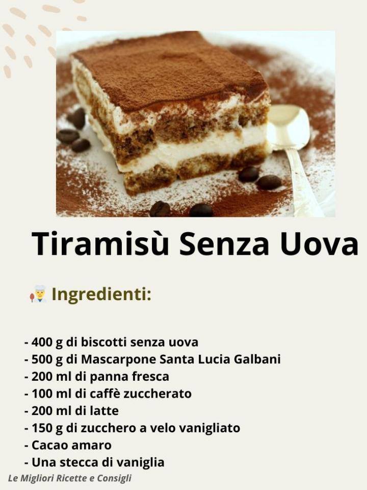 Tiramisù Senza Uova