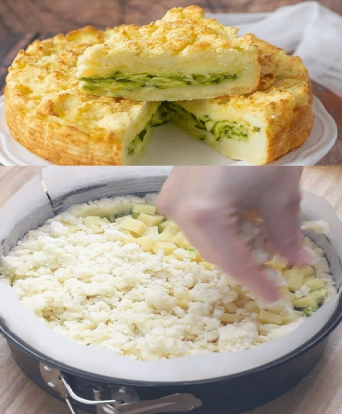 Sbriciolata di patate e zucchine senza glutine