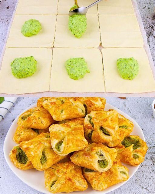 Quadretti di pasta feta e spinaci: fragranti e buonissimi!