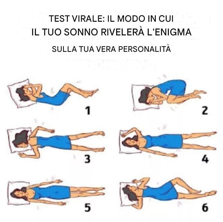 TEST VIRALE: IL MODO IN CUI DORMIRE RIVELERÀ IL MISTERO SULLA TUA VERA PERSONALITÀ