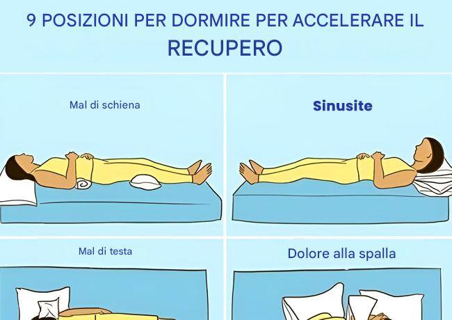 9 posizioni per dormire per accelerare il recupero