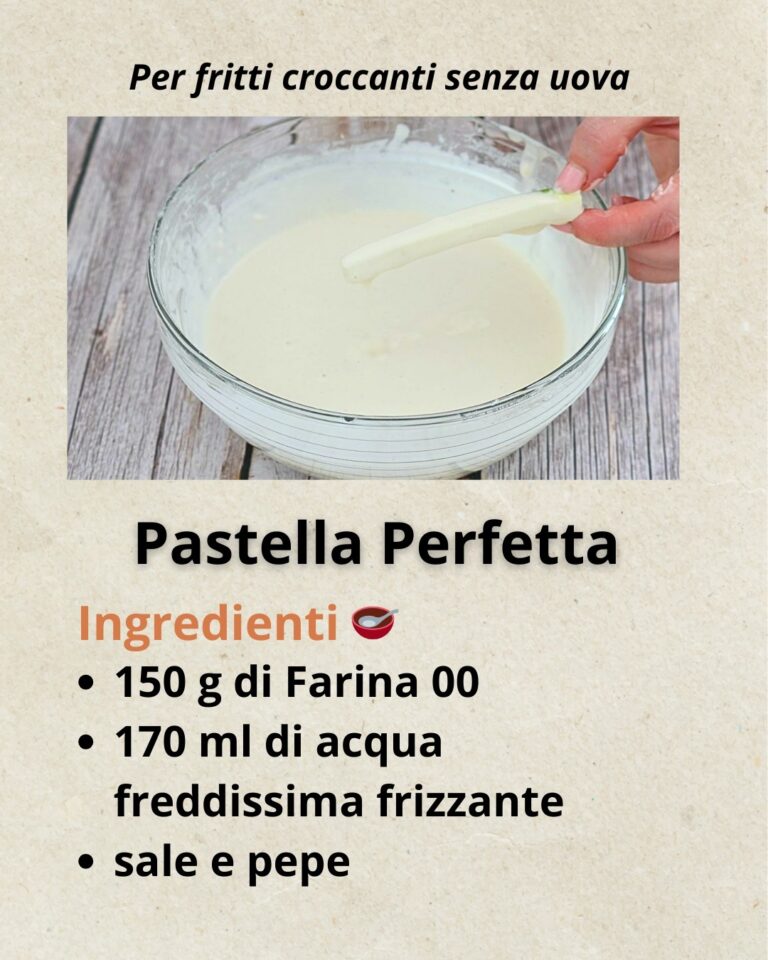 Pastella per Fritti: la ricetta con e senza uova per un fritto perfetto mars 9, 2025 par admin