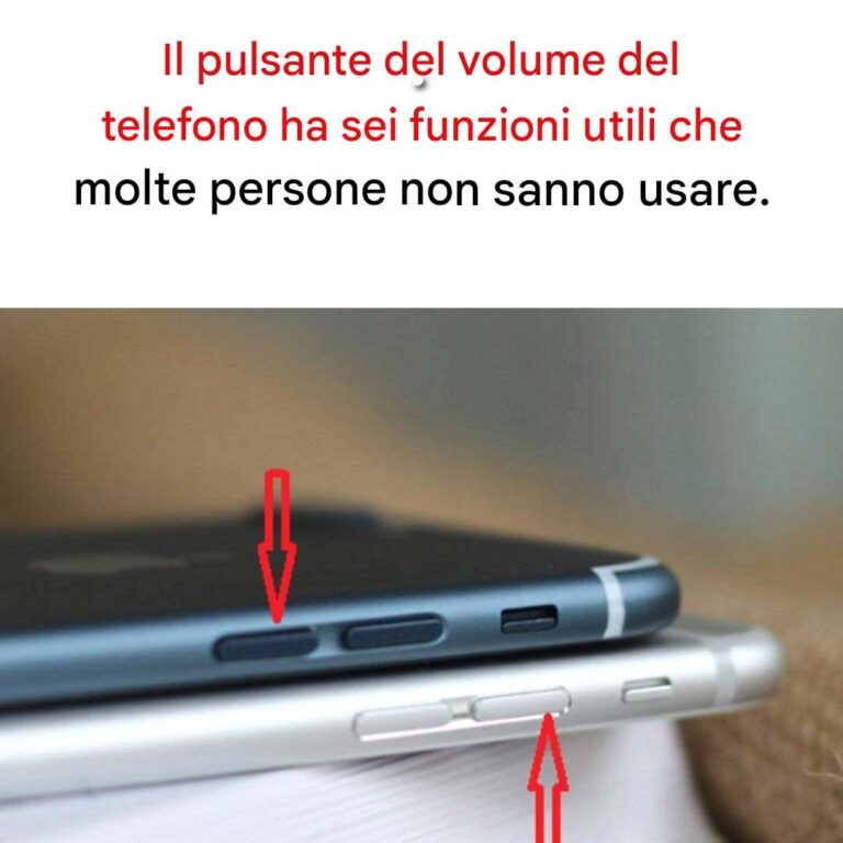Il pulsante del volume del telefono ha 6 funzioni utili