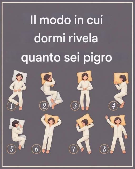 Come la tua posizione durante il sonno rivela se sei pigro