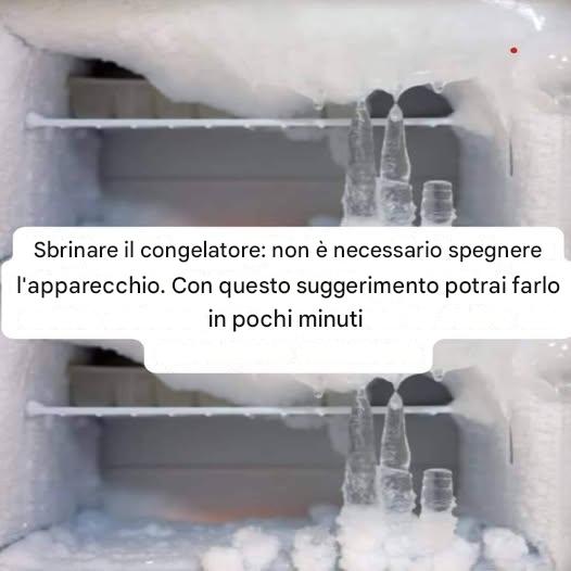 Sbrinamento del congelatore: Non è necessario spegnere l’apparecchio. Con questo suggerimento potrai farlo in pochi minuti
